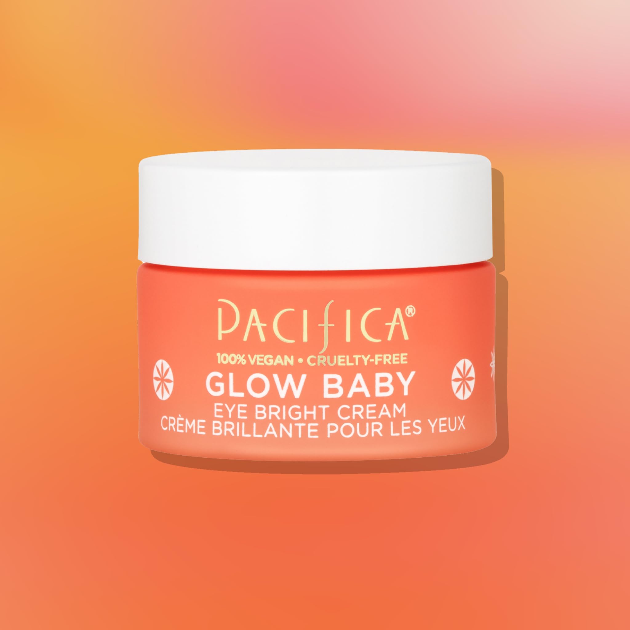 Pacifica Beauty, Glow Baby Eye Bright Daily Under Eye Cream, Vitamin C, Caffeine, Hyaluronic Acid, For Fine Lines, Puffiness and Dark Circles, Fragrance Free, Clean Skin Care, Vegan + Cruelty Free